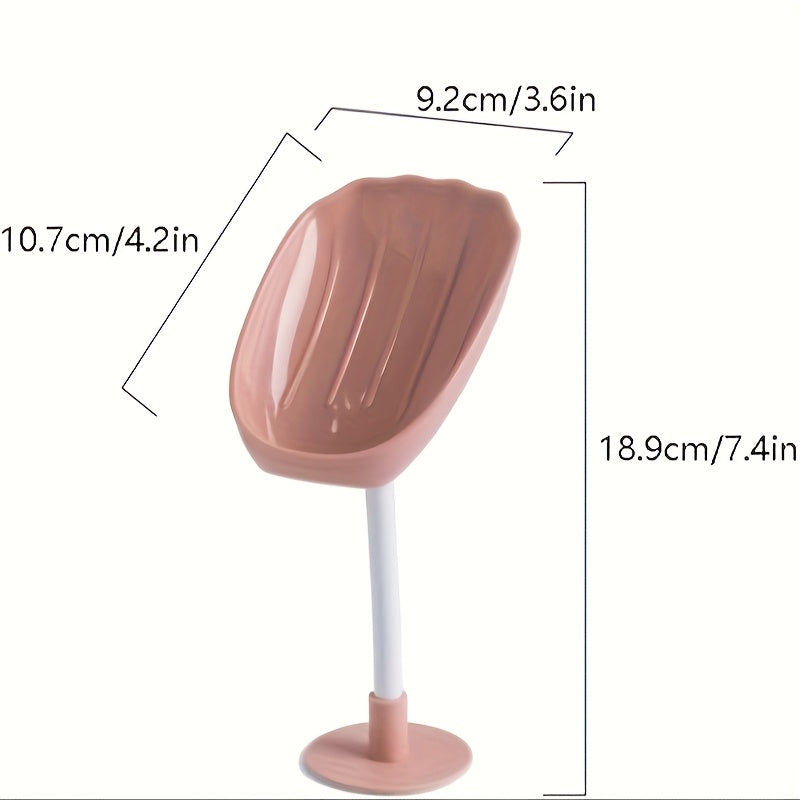 3 Types of Multi-Color Wall Mounted Soap Rack Combinations, Shell Shaped Soap Rack, Drainage Soap Tray, Household Bathroom Soap Storage Rack, Bathroom Accessories, Bathroom Storage And Organization, No Drilling Required