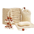 8pcs/20pcs Sisal Soap Storage Bags Suitable for Soap Bars Soap Bags for Exfoliating Foam and Air-Drying Soap Bars Shower Soap Storage Bags